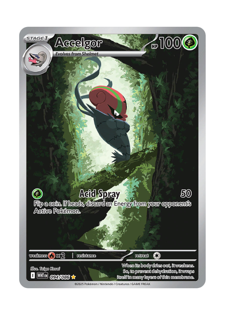 White Flare: Accelgor Illustration Rare - 094/086