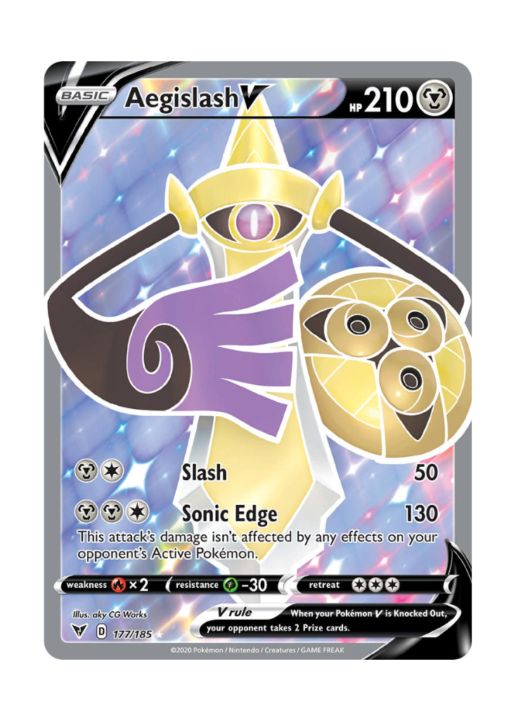 Vivid Voltage: Aegislash V Full Art - 177/185