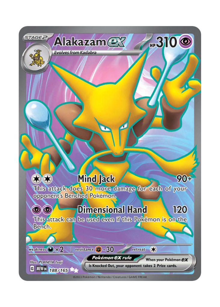 Scarlet & Violet 151: Alakazam ex Full Art - 188/165