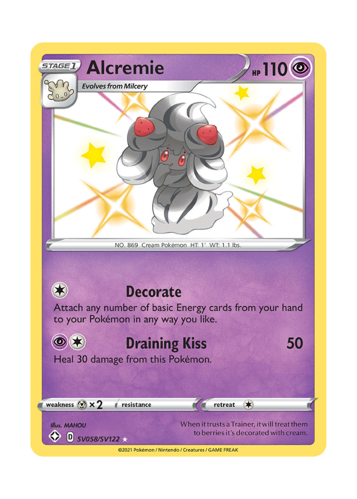 Shining Fates: Alcremie Shiny Rare - SV058/SV122 ATP Gaming LLC Shining Fates: Alcremie Shiny Rare - SV058/SV122 ATP Gaming LLC