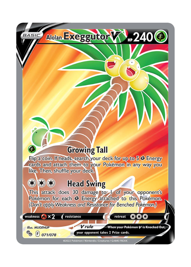 Pokémon GO: Alolan Exeggutor V Full Art - 071/078