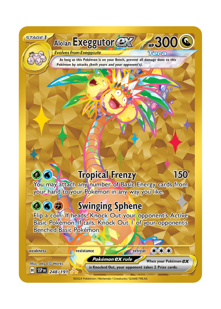 Surging Sparks: Alolan Exeggutor ex Hyper Rare - 248/191