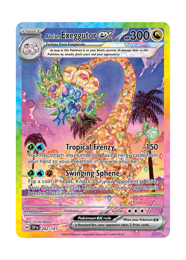 Surging Sparks: Alolan Exeggutor ex Special Illustration Rare - 242/191