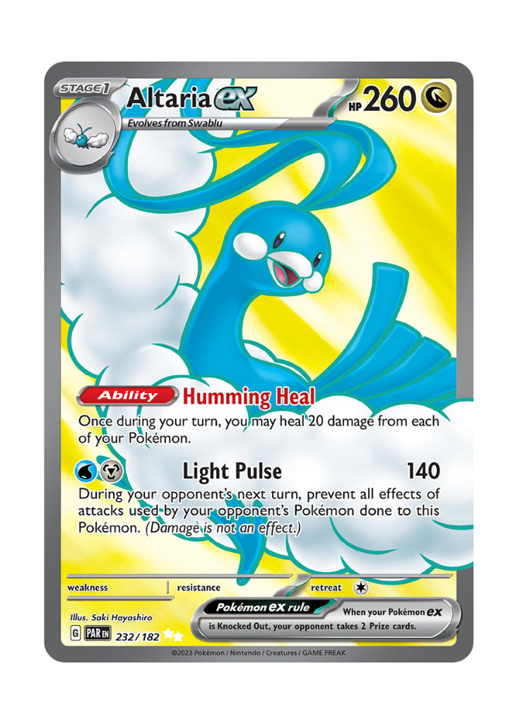 altaria full art pokemon card Altaria EX Full Art - 123/124 - Fates Collide