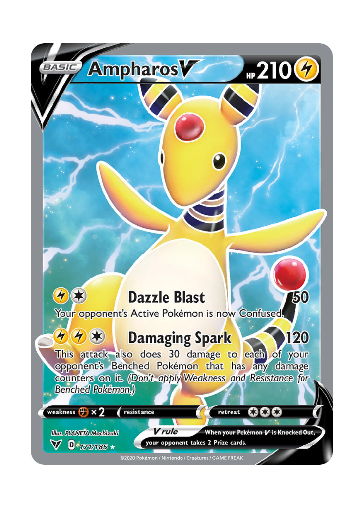 Vivid Voltage: Ampharos V Full Art - 171/185