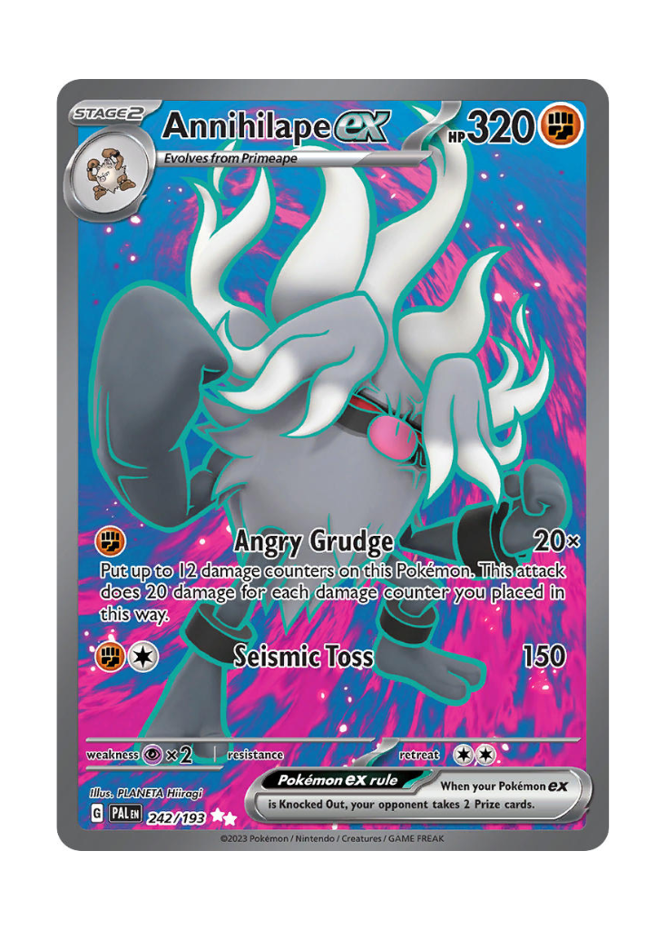 Paldea Evolved: Annihilape ex Full Art - 242/193