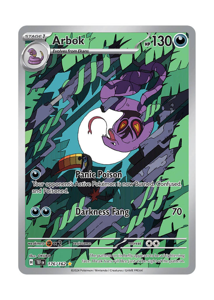 Temporal Forces: Arbok Illustration Rare - 176/162