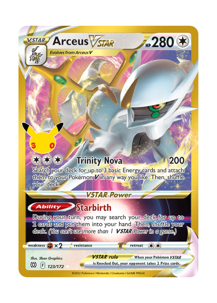 30th Celebration: Arceus VSTAR Classic Collection - 123/172