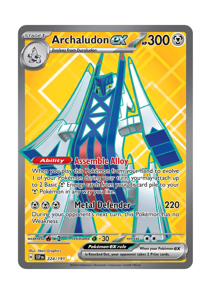 Surging Sparks: Archaludon ex Full Art - 224/191