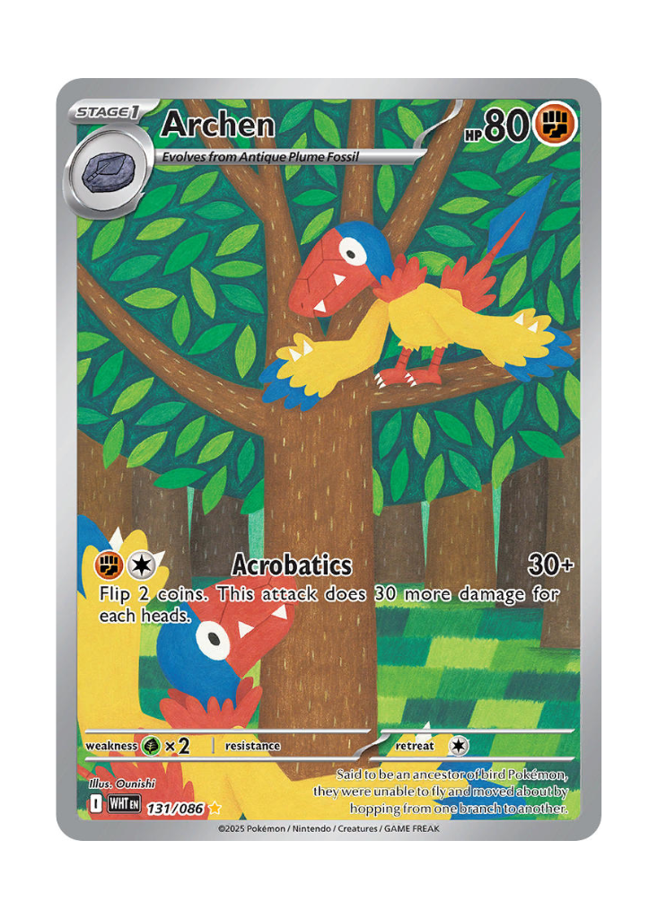 archen pokemon card Archen - Mega Rising B1-133