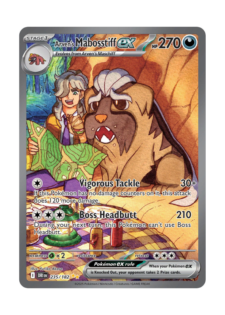 Destined Rivals: Arven's Mabosstiff ex Special Illustration Rare - 235/182