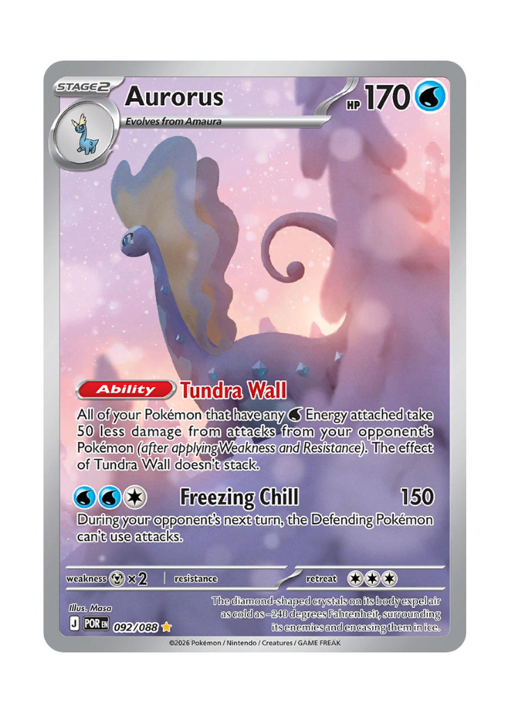 Perfect Order: Aurorus Illustration Rare - 092/088
