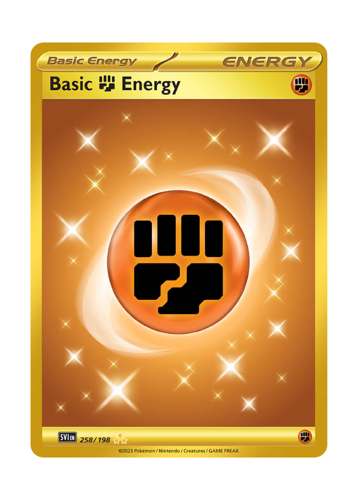 Scarlet & Violet: Basic Fighting Energy Hyper Rare - 258/198