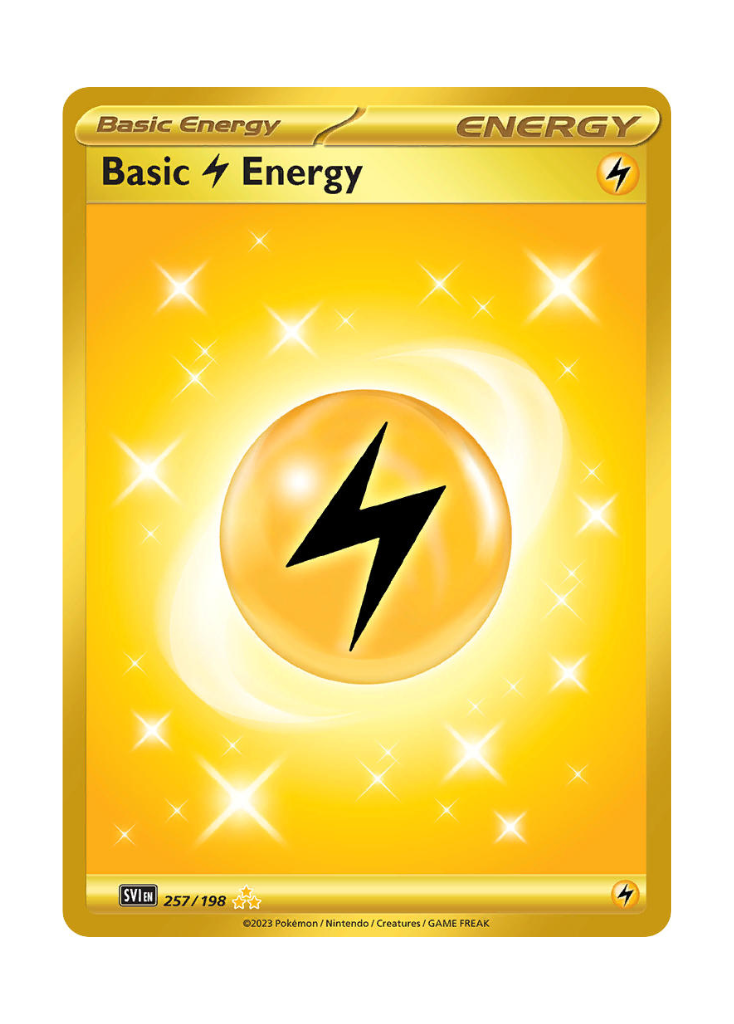 Scarlet & Violet: Basic Lightning Energy Hyper Rare - 257/198
