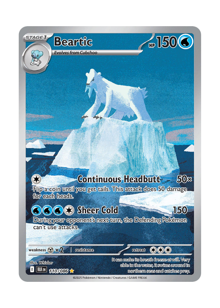 Black Bolt: Beartic Illustration Rare - 110/086