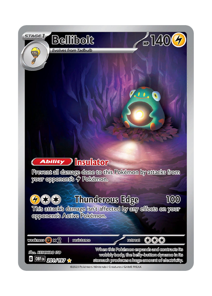 Obsidian Flames: Bellibolt Illustration Rare - 201/197
