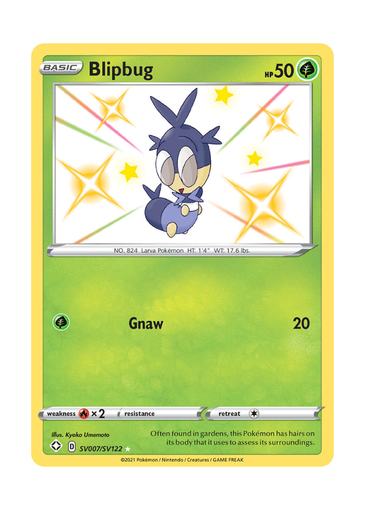 Shining Fates: Blipbug Shiny Rare - SV007/SV122