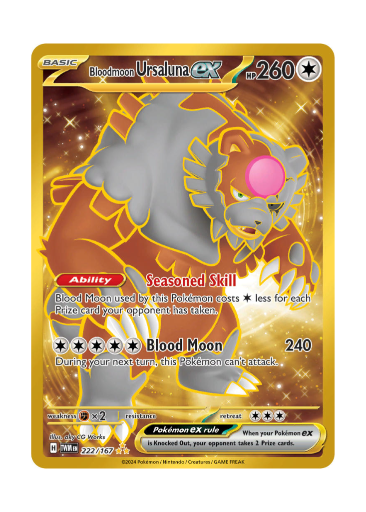 Twilight Masquerade: Bloodmoon Ursaluna ex Hyper Rare - 222/167