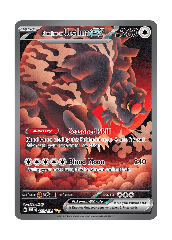 Prismatic Evolutions: Bloodmoon Ursaluna ex Special Illustration Rare - 168/131