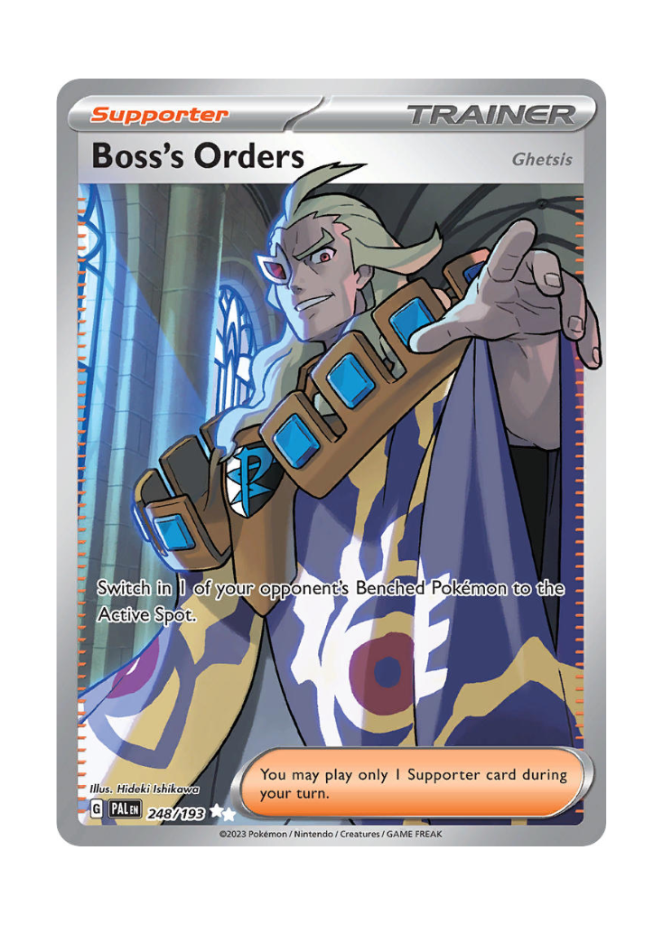 Paldea Evolved: Boss's Orders (Ghetsis) Full Art - 248/193