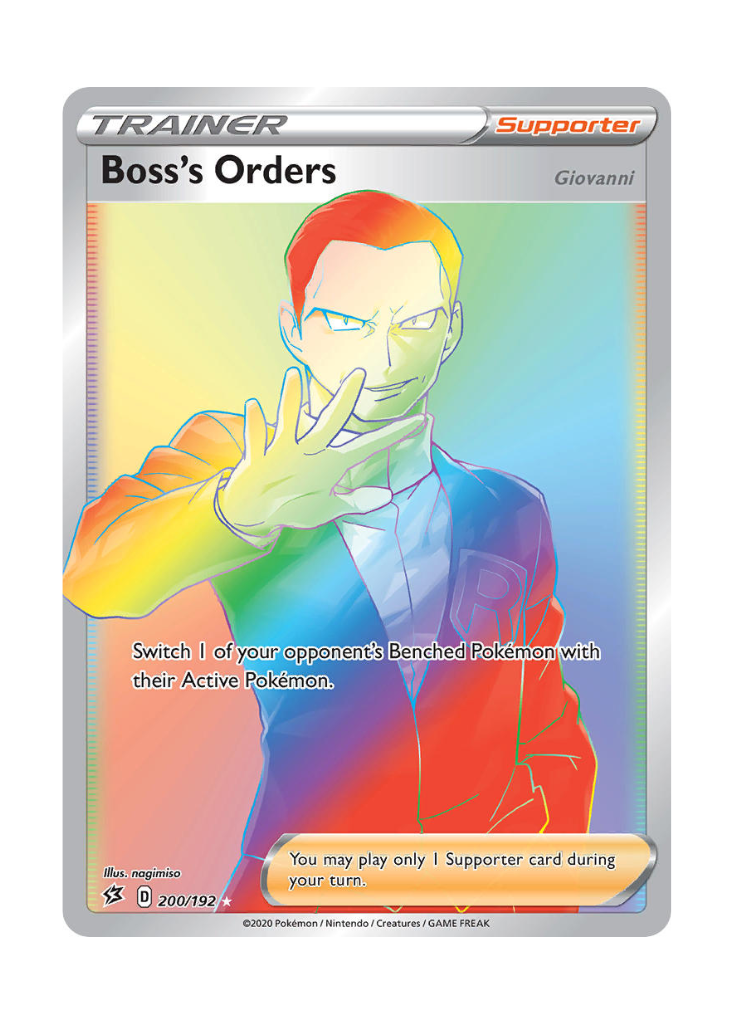 Rebel Clash: Boss's Orders (Giovanni) Rainbow Rare - 200/192