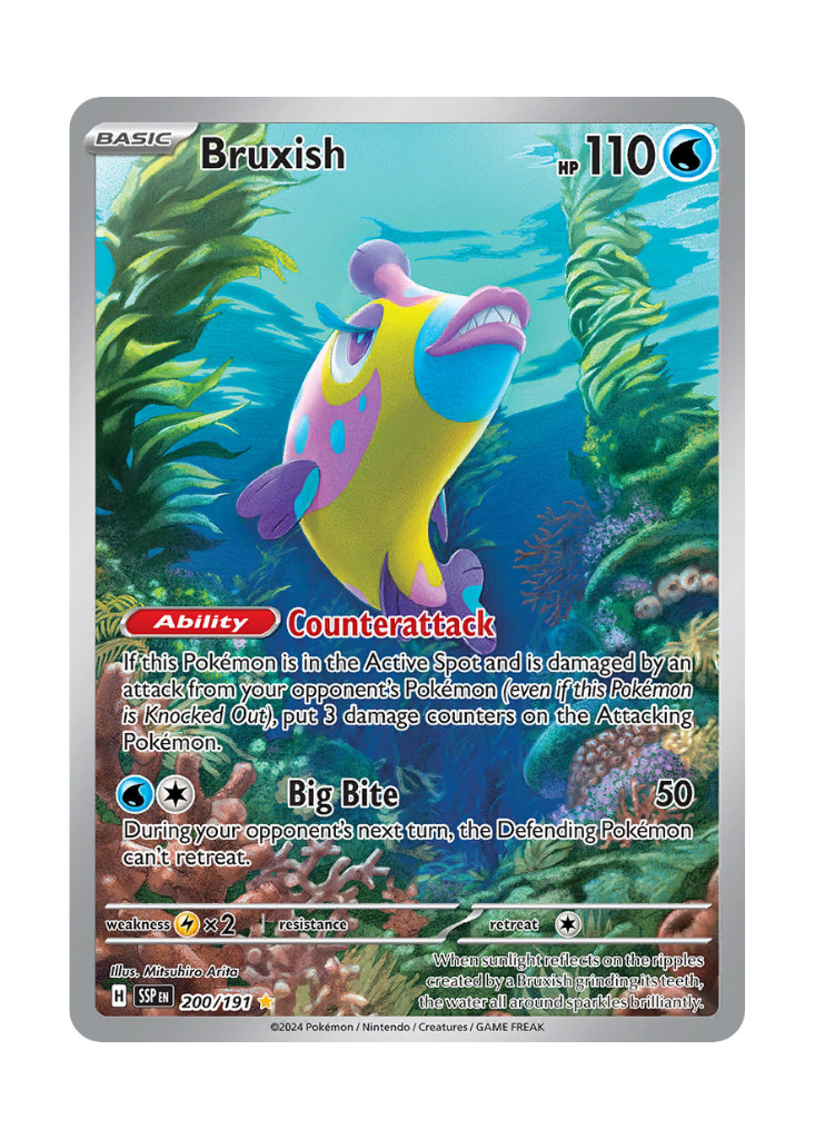 Surging Sparks: Bruxish Illustration Rare - 200/191