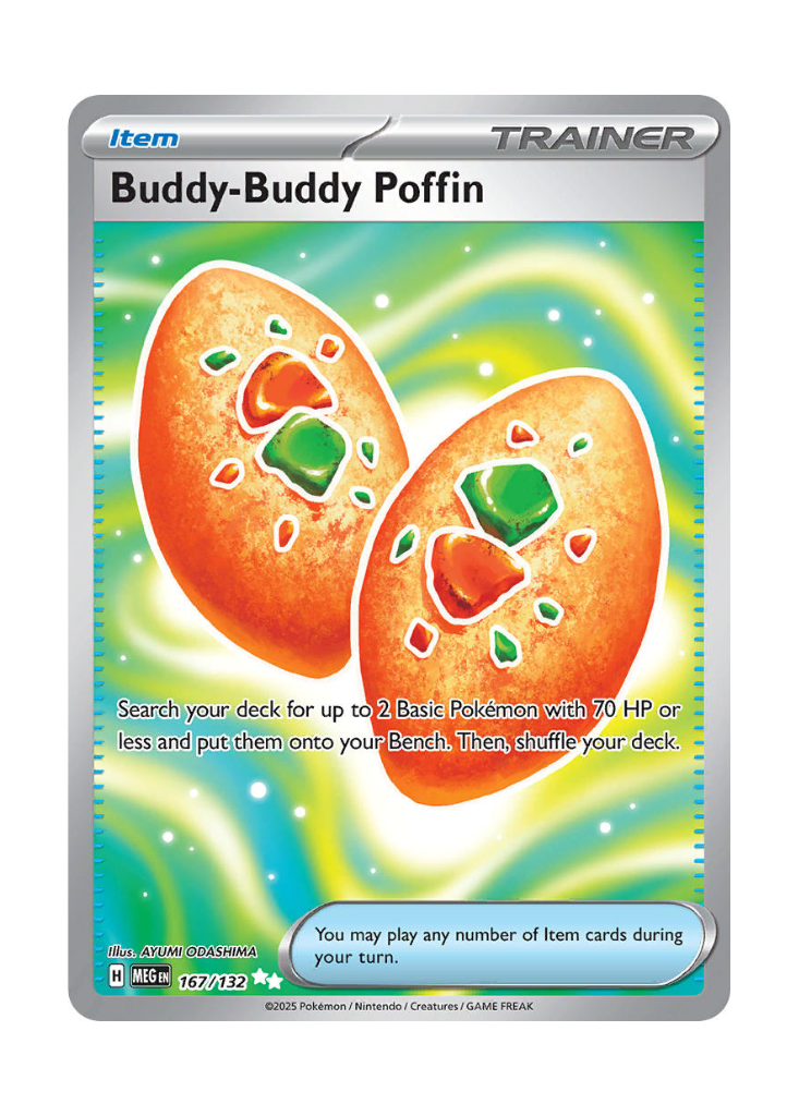Mega Evolution: Buddy-Buddy Poffin Full Art - 167/132