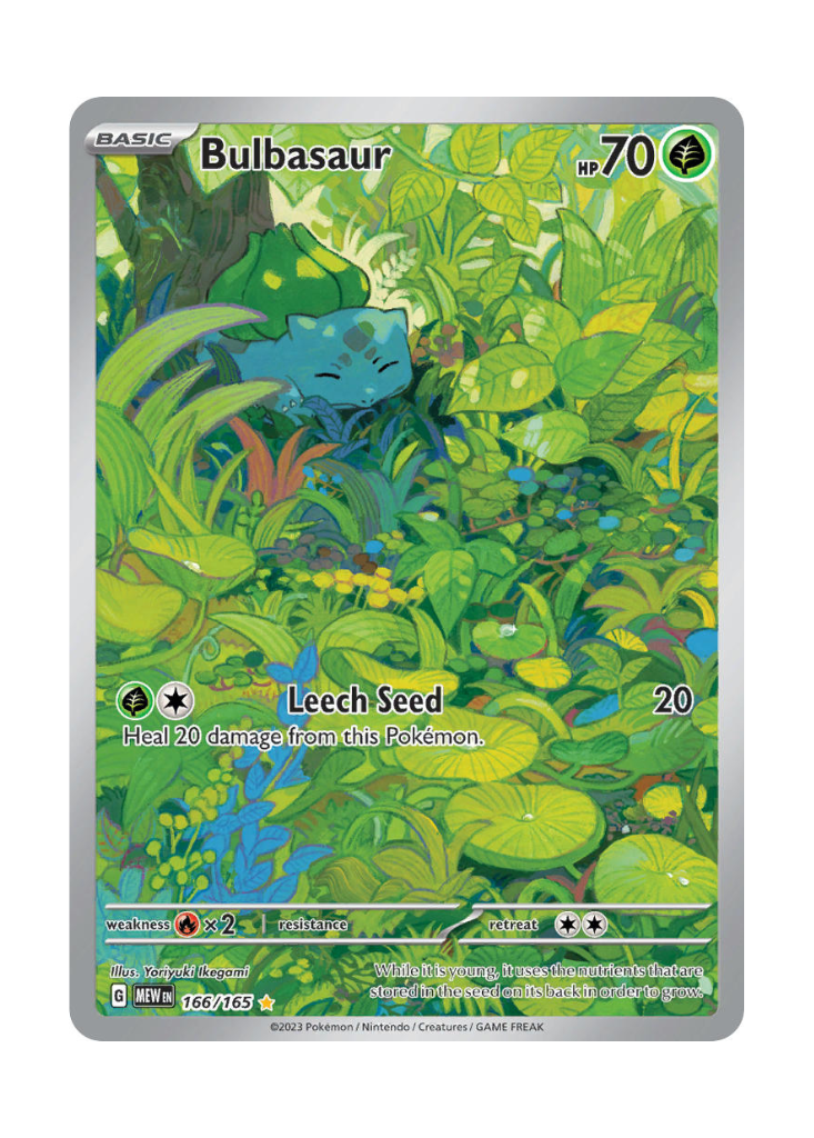 Scarlet & Violet 151: Bulbasaur Illustration Rare - 166/165
