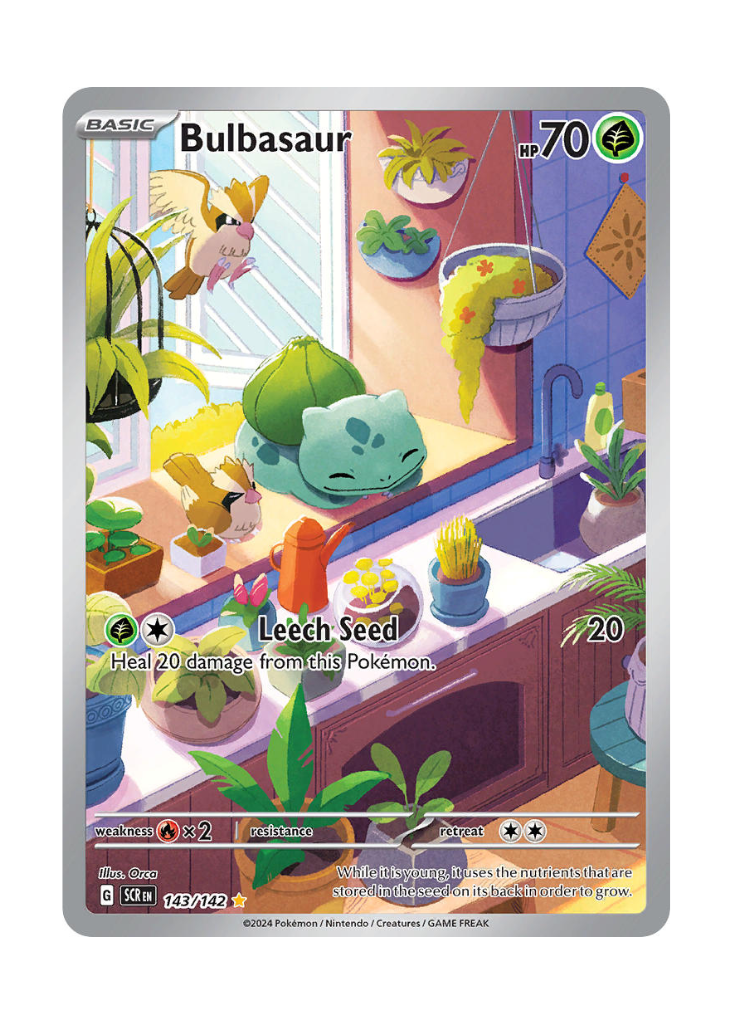 Stellar Crown: Bulbasaur Illustration Rare - 143/142