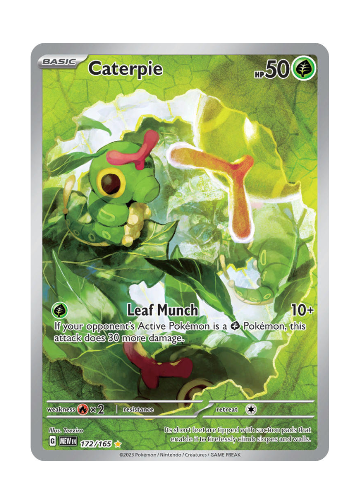 Scarlet & Violet 151: Caterpie Illustration Rare - 172/165