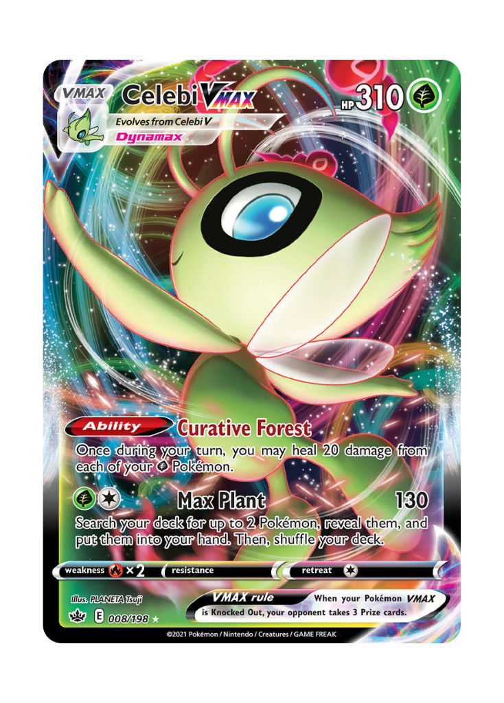 Chilling Reign: Celebi VMAX Full Art - 008/198