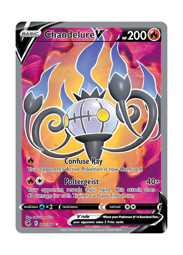 Fusion Strike: Chandelure V Full Art - 247/264