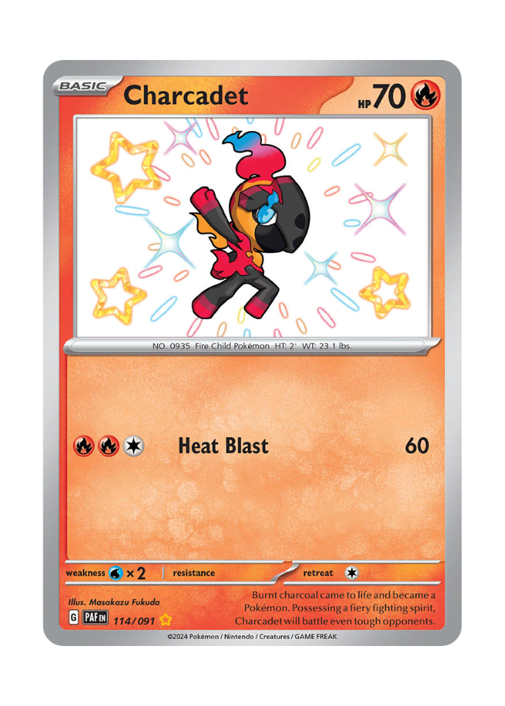 Paldean Fates: Charcadet Shiny Rare - 114/091