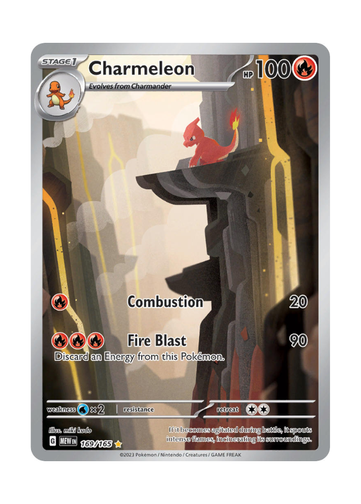Scarlet & Violet 151: Charmeleon Illustration Rare - 169/165