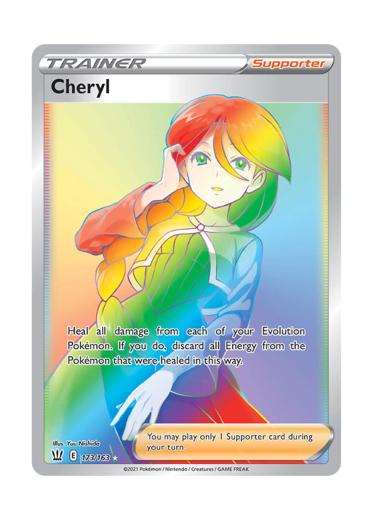 Battle Styles: Cheryl Rainbow Rare - 173/163