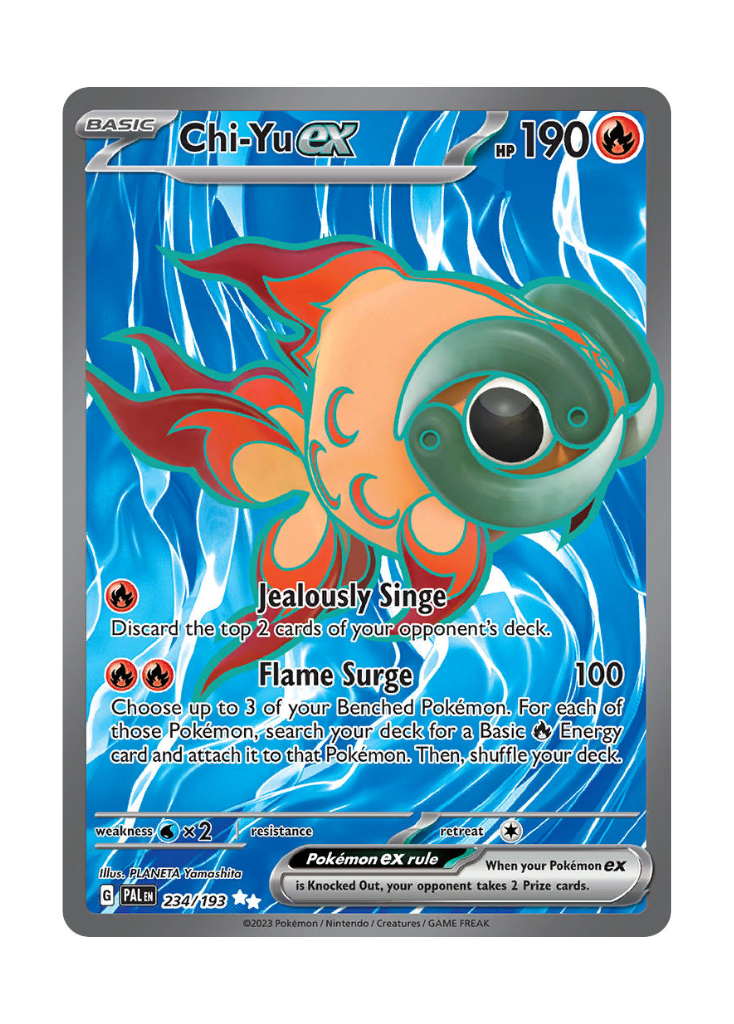 Paldea Evolved: Chi-Yu ex Full Art - 234/193