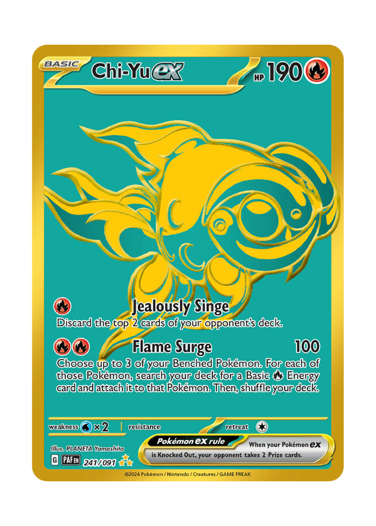 Paldean Fates: Chi-Yu ex Hyper Rare - 241/091