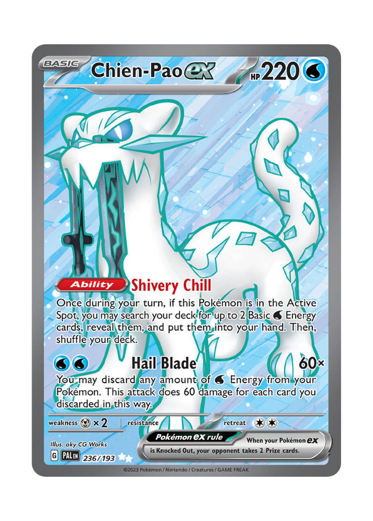 Paldea Evolved: Chien-Pao ex Full Art - 236/193