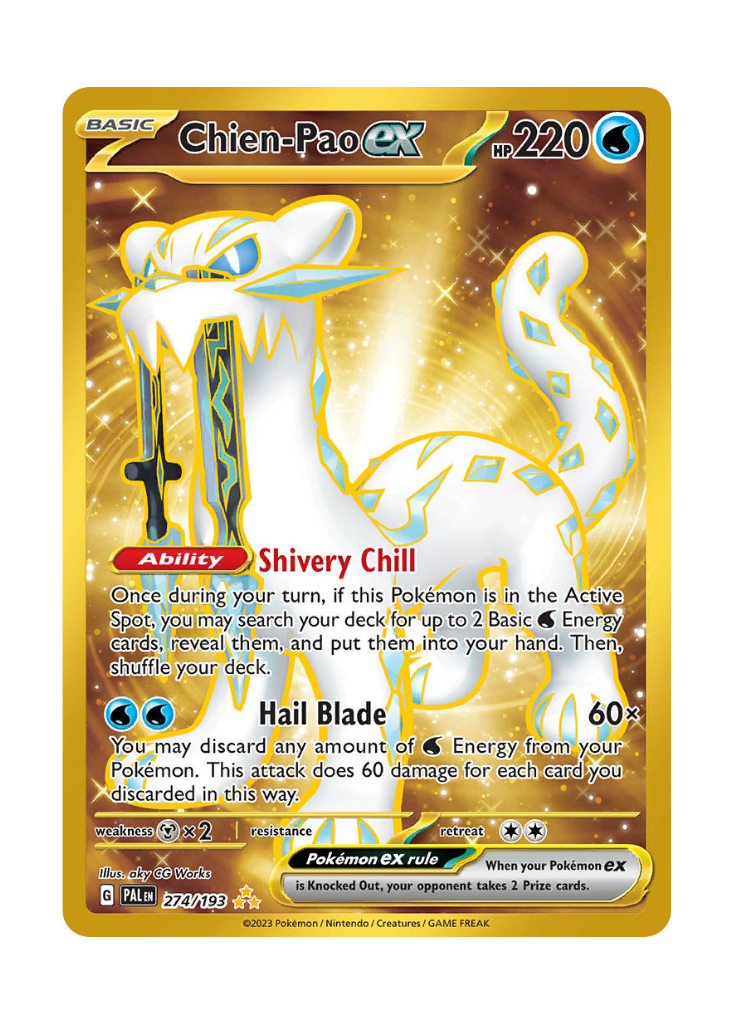 Paldea Evolved: Chien-Pao ex Hyper Rare - 274/193