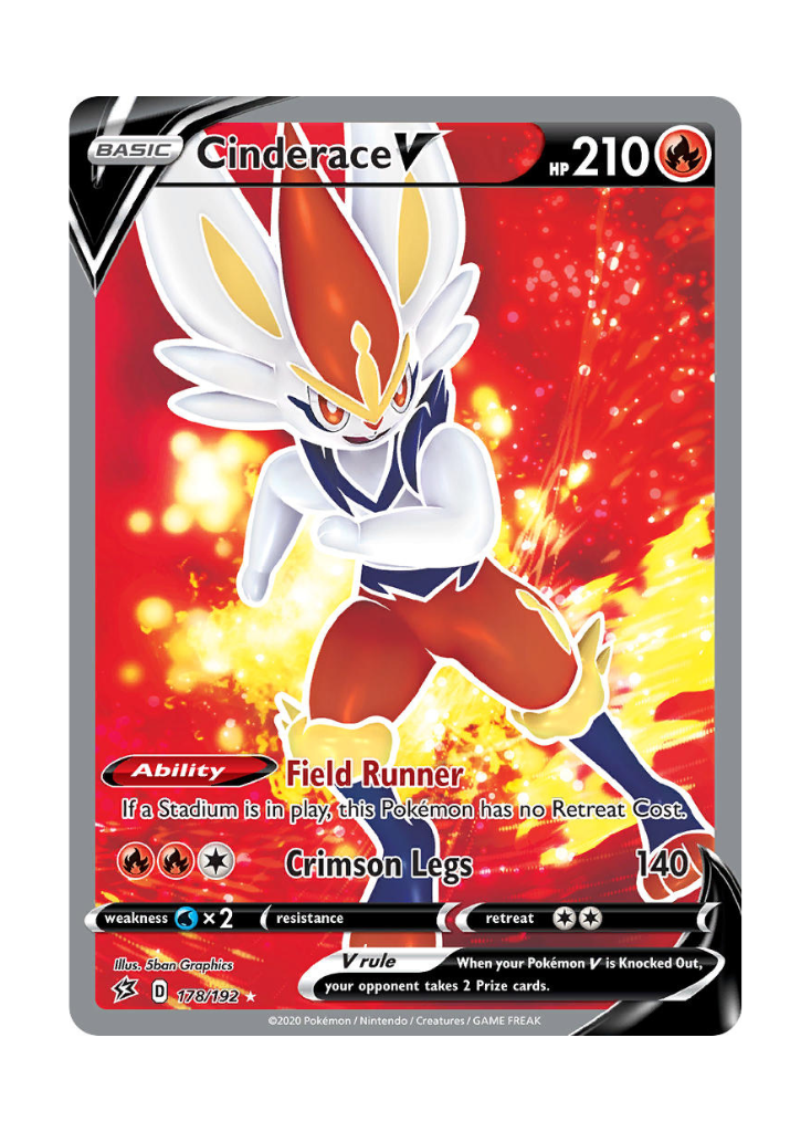 Rebel Clash: Cinderace V Full Art - 178/192