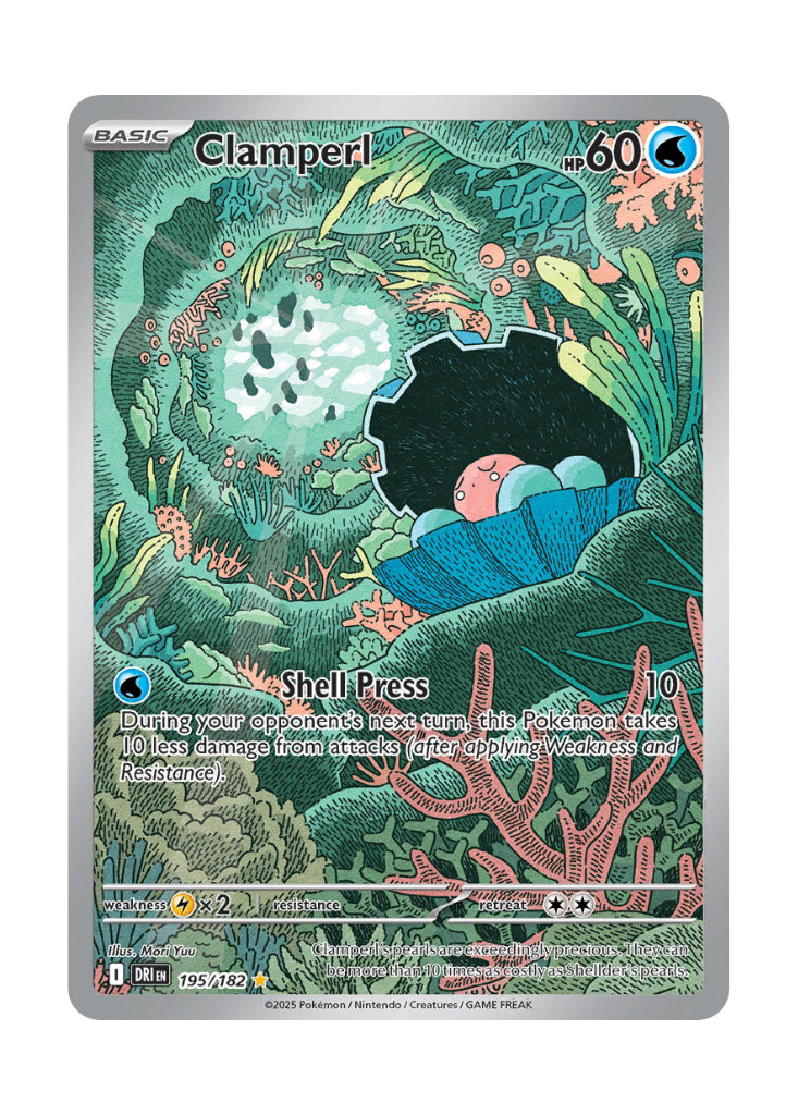 Destined Rivals: Clamperl Illustration Rare - 195/182