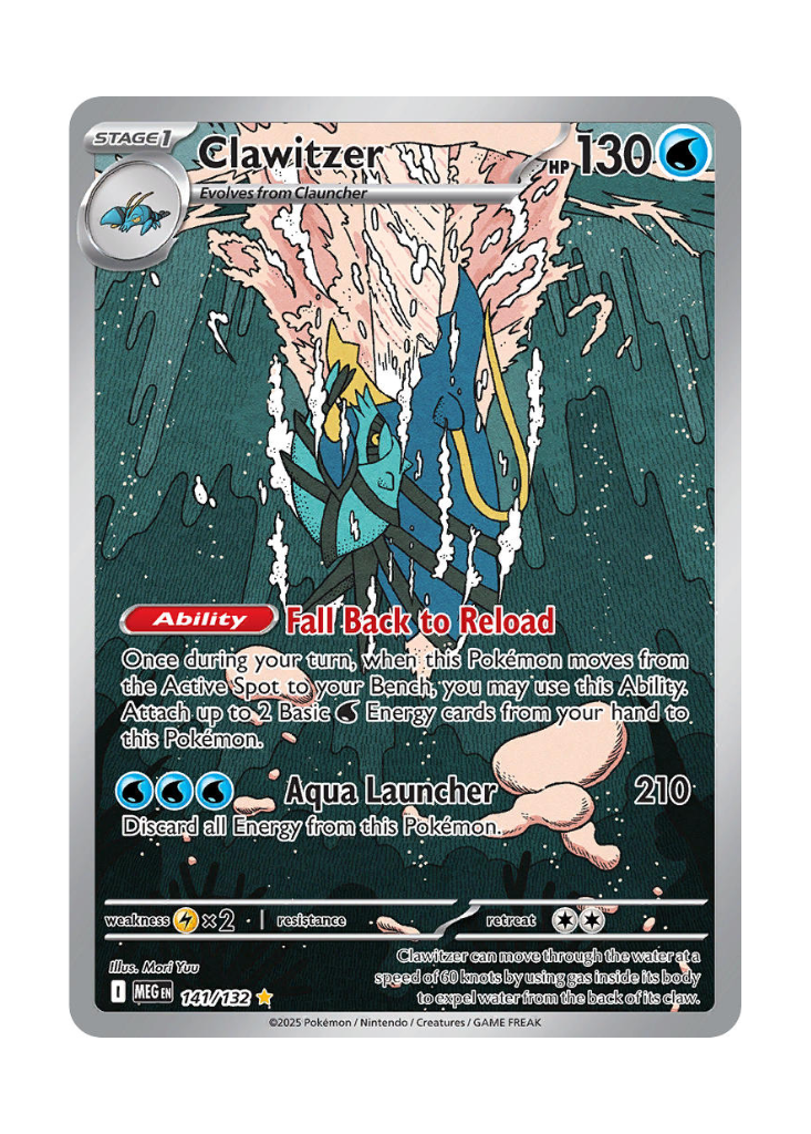 Mega Evolution: Clawitzer Illustration Rare - 141/132