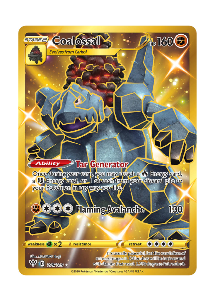 Darkness Ablaze: Coalossal Secret Rare - 198/189
