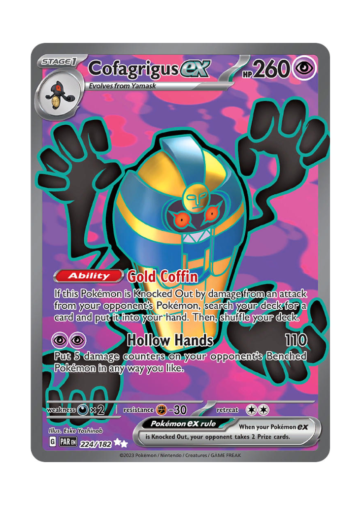 Paradox Rift: Cofagrigus ex Full Art - 224/182 ATP Gaming LLC Paradox Rift: Cofagrigus ex Full Art - 224/182 ATP Gaming LLC