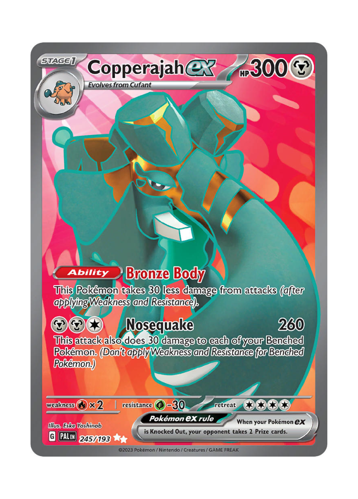 Paldea Evolved: Copperajah ex Full Art - 245/193