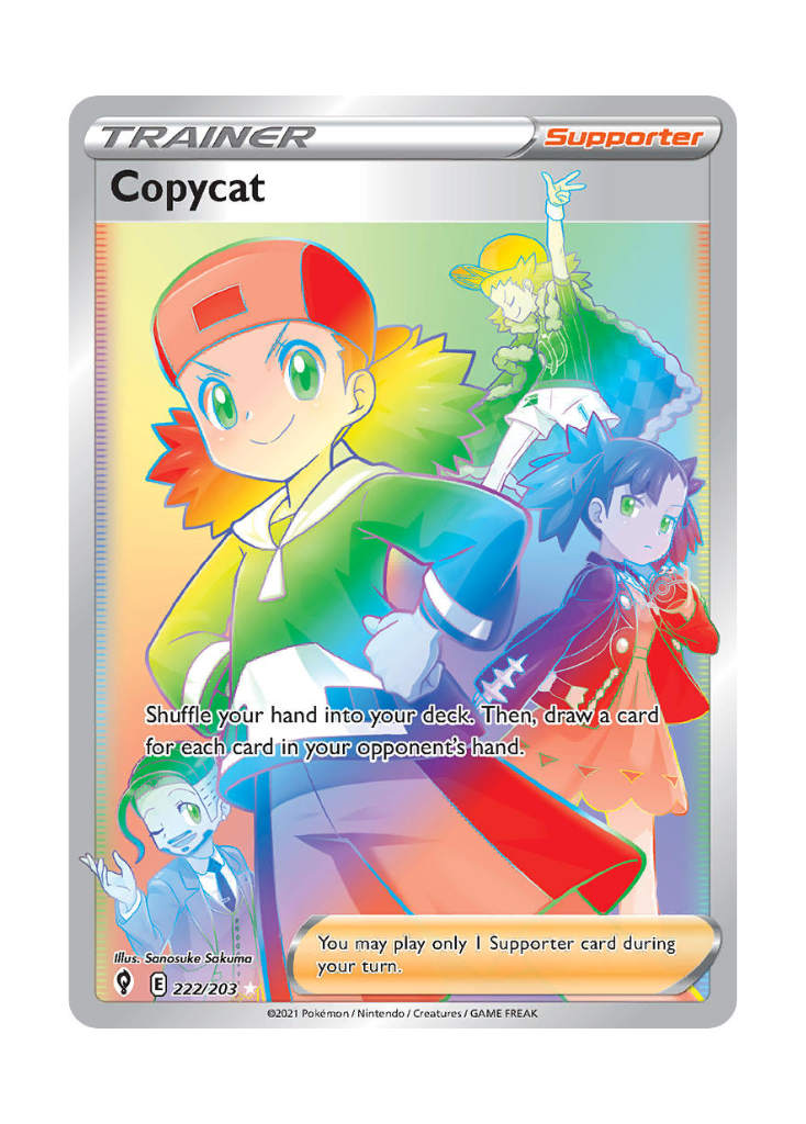 Evolving Skies: Copycat Rainbow Rare - 222/203 ATP Gaming LLC Evolving Skies: Copycat Rainbow Rare - 222/203 ATP Gaming LLC