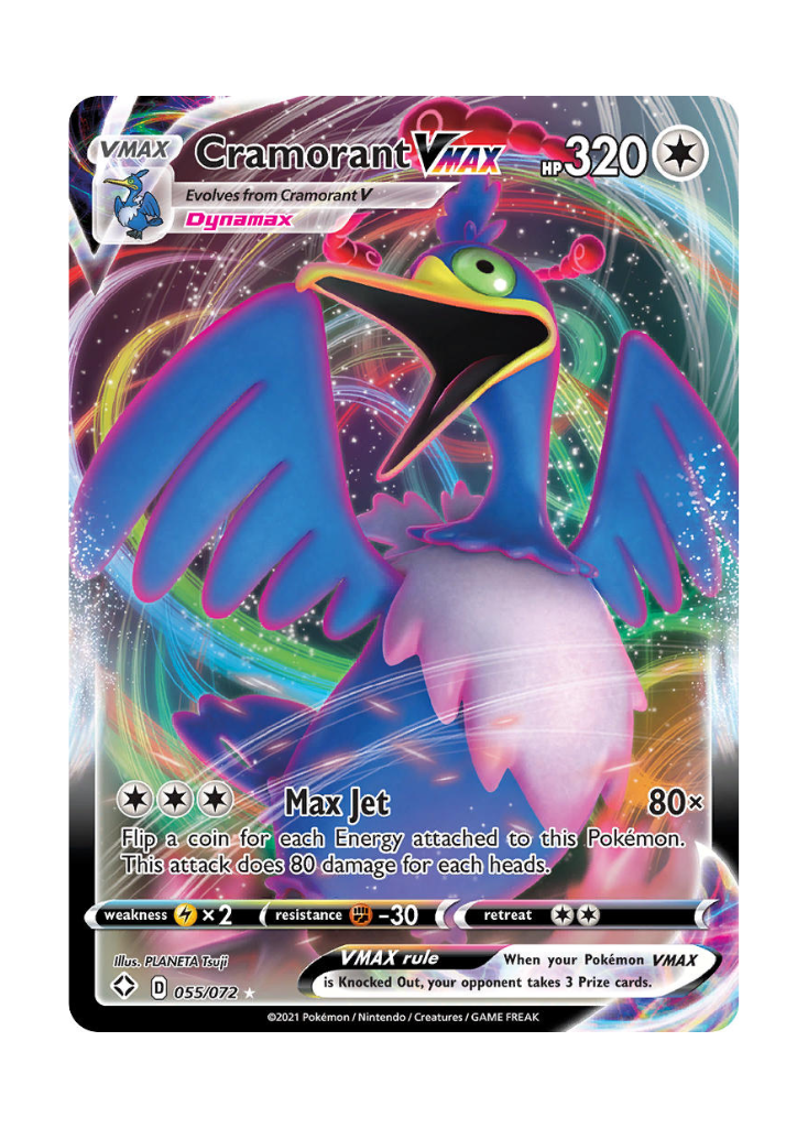 Shining Fates: Cramorant VMAX Full Art - 055/072