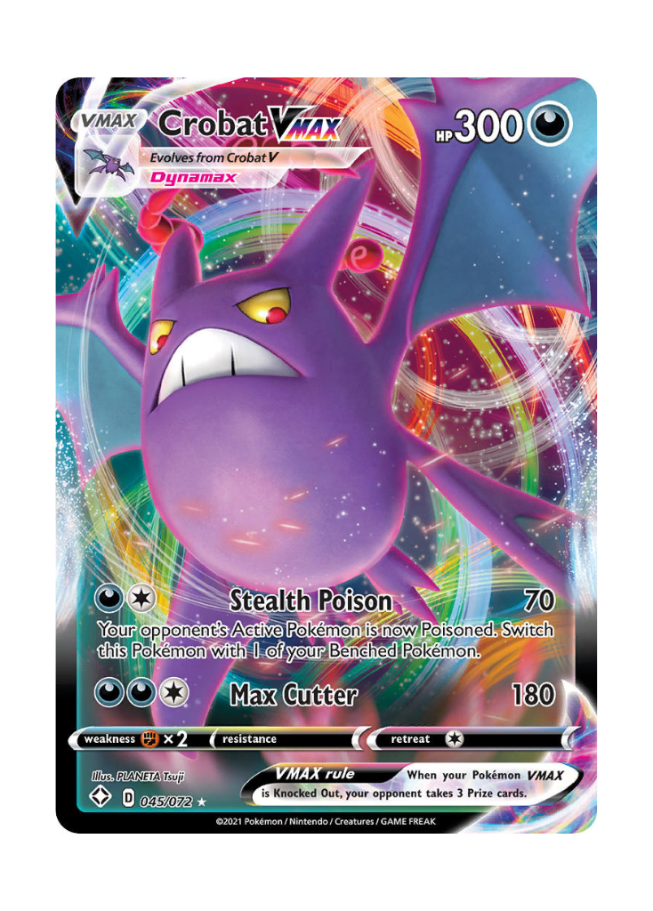 Shining Fates: Crobat VMAX Full Art - 045/072