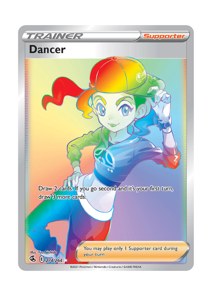 Fusion Strike: Dancer Rainbow Rare - 274/264 ATP Gaming LLC Fusion Strike: Dancer Rainbow Rare - 274/264 ATP Gaming LLC