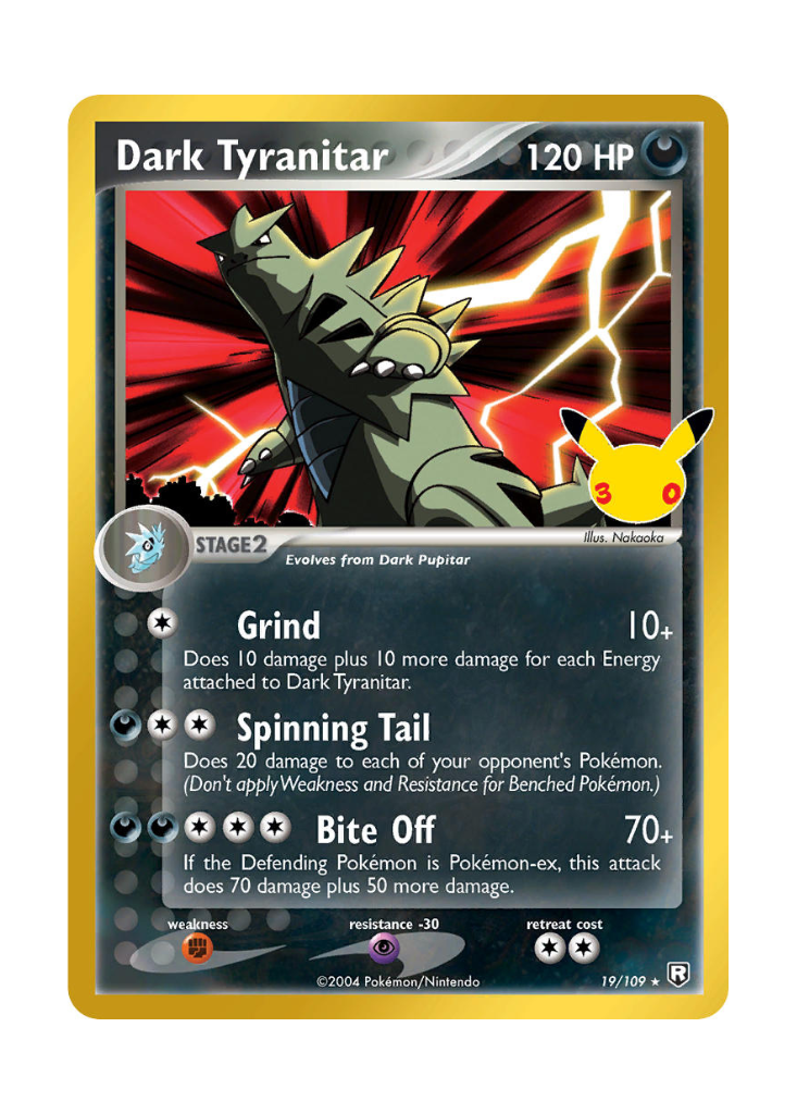 30th Celebration: Dark Tyranitar Classic Collection - 19/109